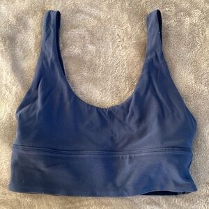 Lululemon Reversible Align Bra Sz 4 Navy Blue